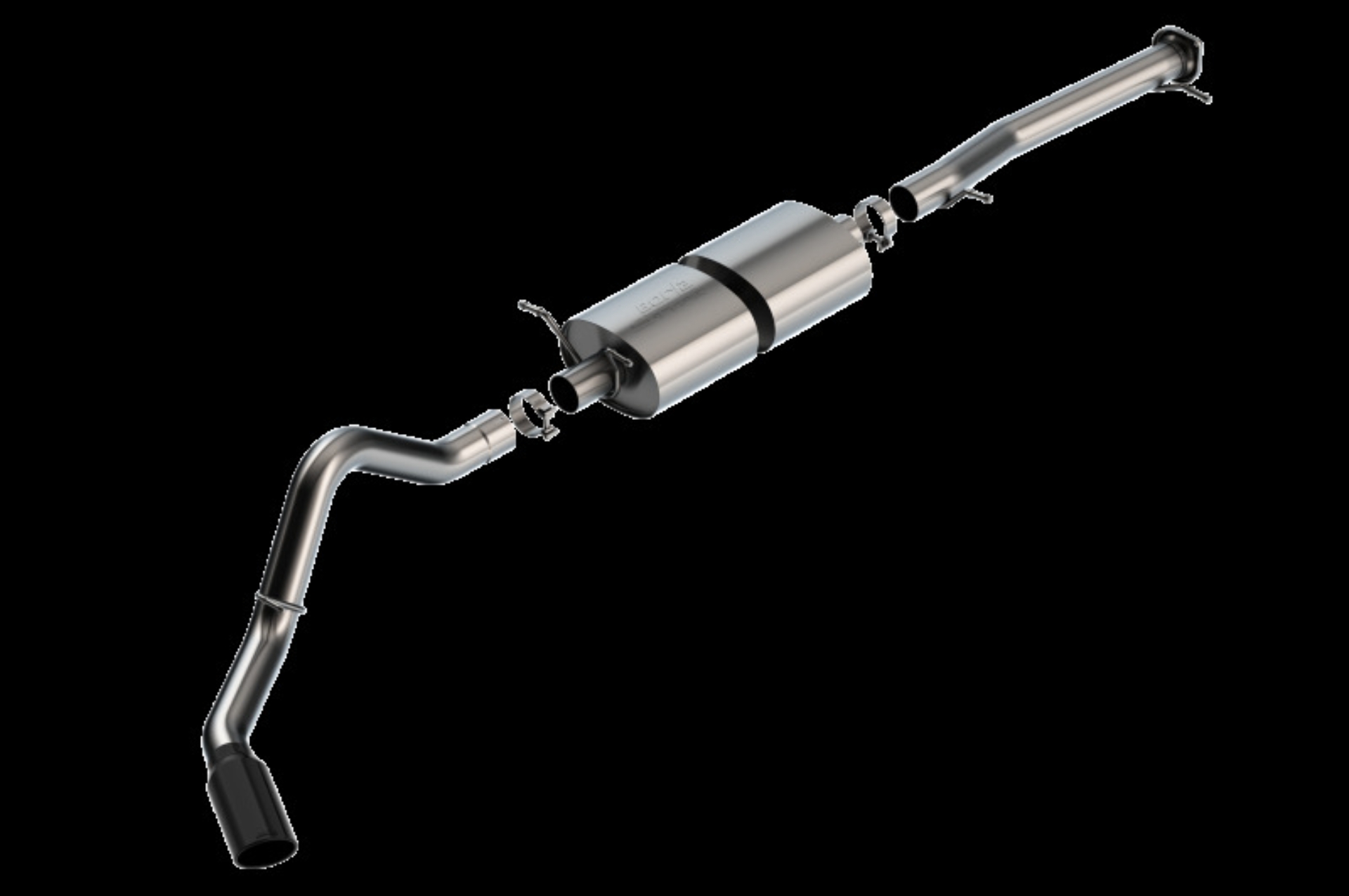 Picture of Borla 20-22 Chevrolet/GMC Silverado/Sierra 6.6L T-304 SS Cat-Back S-Type Exhaust - Brushed