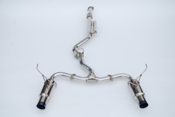 Picture of Invidia 2022+ Subaru WRX N1 Twin Outlet Single Layer Tip Cat-Back Exhaust
