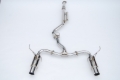 Picture of Invidia 2022+ Subaru WRX N1 Twin Outlet Single Layer SS Tip Cat-Back Exhaust