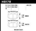 Picture of Hawk Performance HAWK ER-1 Brake Pad Sets - HB178D.564