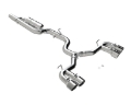 Picture of MBRP 2022 Volkswagen Golf R MK8 3in Cat-Back Quad Split Rear Valve Delete Exhaust