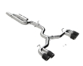 Picture of MBRP 2022 Volkswagen Golf R MK8 3in Cat-Back Quad Rear w/ Carbon Fiber Tips Valve Delete Exhaust
