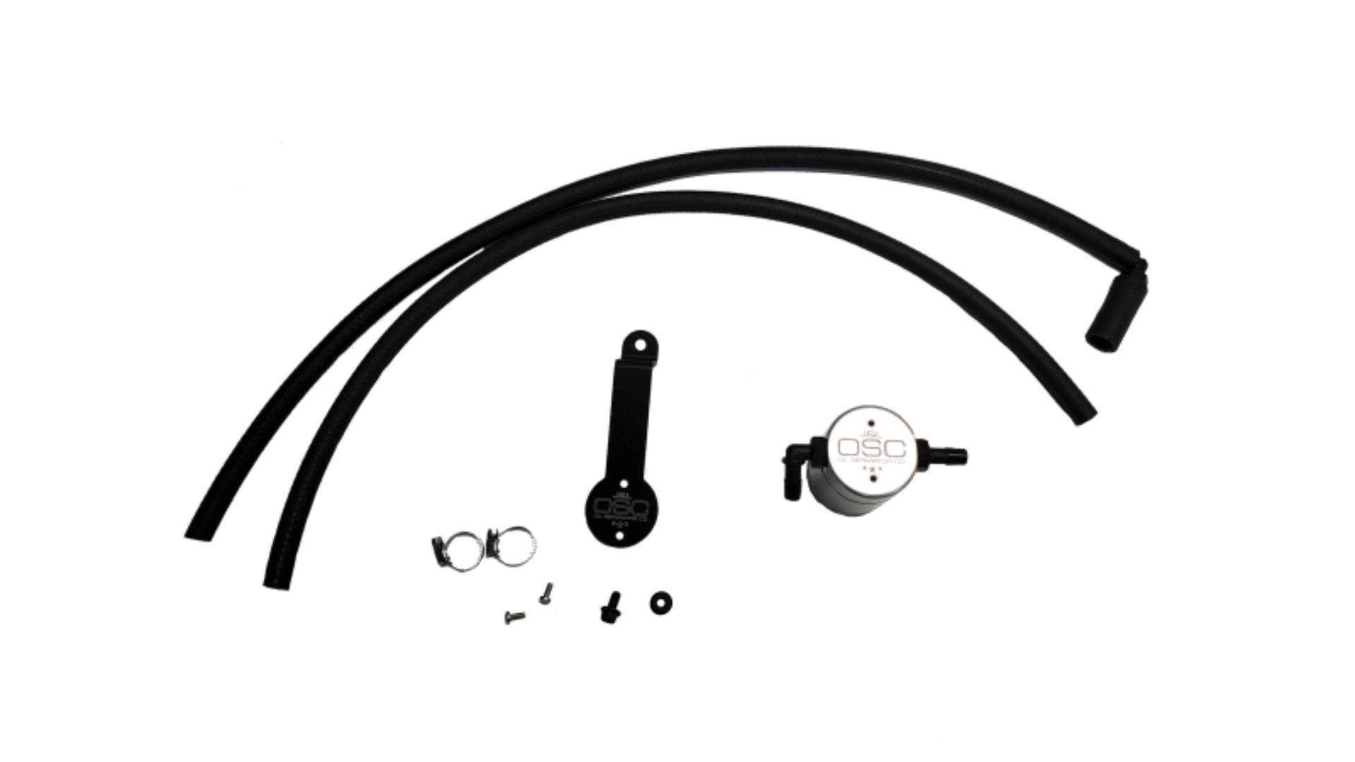Picture of J&L 18-24 Toyota Camry 3.5L V6 Oil Separator 3.0 Passenger Side - Clear Anodized