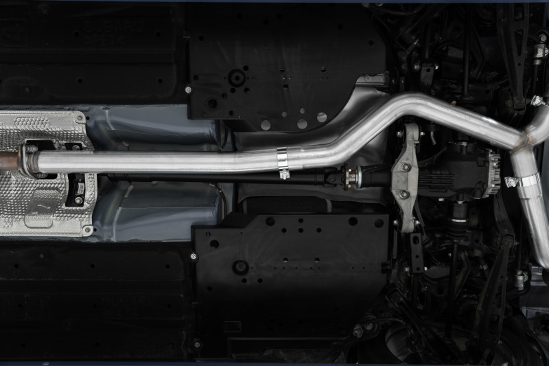 Picture of MBRP 2022+ Subaru WRX 3in Cat-Back Dual Split Rear Quad Carbon Fiber Tips Street Profile Exhaust