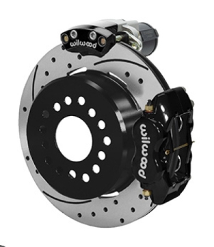 Picture of Wilwood Forged Dynalite Rear Electronic Parking Brake Kit -Black Powder Coat Caliper - SRP D/S Rotor