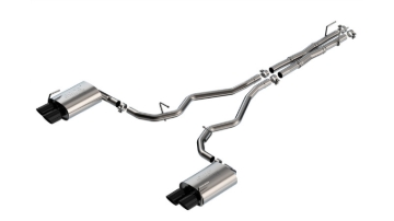 Picture of Borla 19-22 Ford Explorer 3.0L V6 AT AWD 4DR 2.25in ATAK Catback Exhaust - Black Chrome Tip