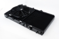 Picture of CSF 92-00 Honda Civic w/K-Swap V3 Radiator - Black Finish