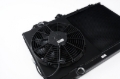 Picture of CSF 01-07 Mitsubishi Evo 7/8/9 Full-Slim Radiator w/12in Fan & Shroud/-16AN - Black