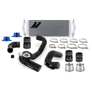 Picture of Mishimoto 2021+ Ford Bronco 2.3L Intercooler Kit - Black Pipes/Silver Core