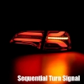 Picture of AlphaRex 20-22 Tesla Model Y PRO-Series LED Tail Lights Red Smoke w/Seq Sig