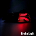 Picture of AlphaRex 20-22 Tesla Model Y PRO-Series LED Tail Lights Red Smoke w/Seq Sig