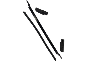 Picture of Rampage 2018+ Jeep Wrangler JL (2 & 4 Door) Soft Top Tailgate Bar - Black