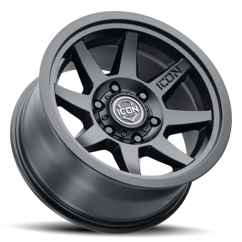 Picture of ICON Rebound 17x8.5 6x5.5 25mm Offset 5.75in BS 95.1mm Bore Satin Black Wheel