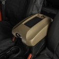 Picture of Rugged Ridge Center Console Cover w/Phone Holder Tan 11-18 jeep Wrangler JK