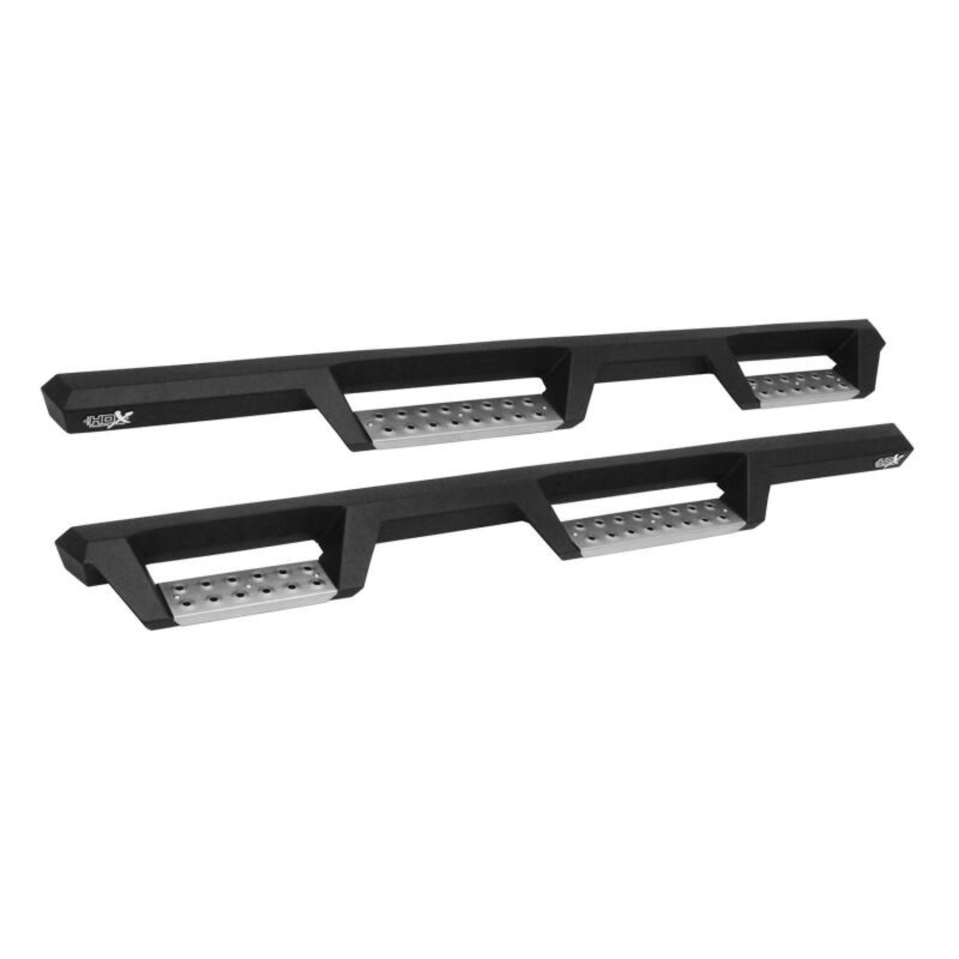 Picture of Westin 07-18 Jeep Wrangler JKU 4dr. HDX Stainless Drop Nerf Step Bars - Tex. Blk
