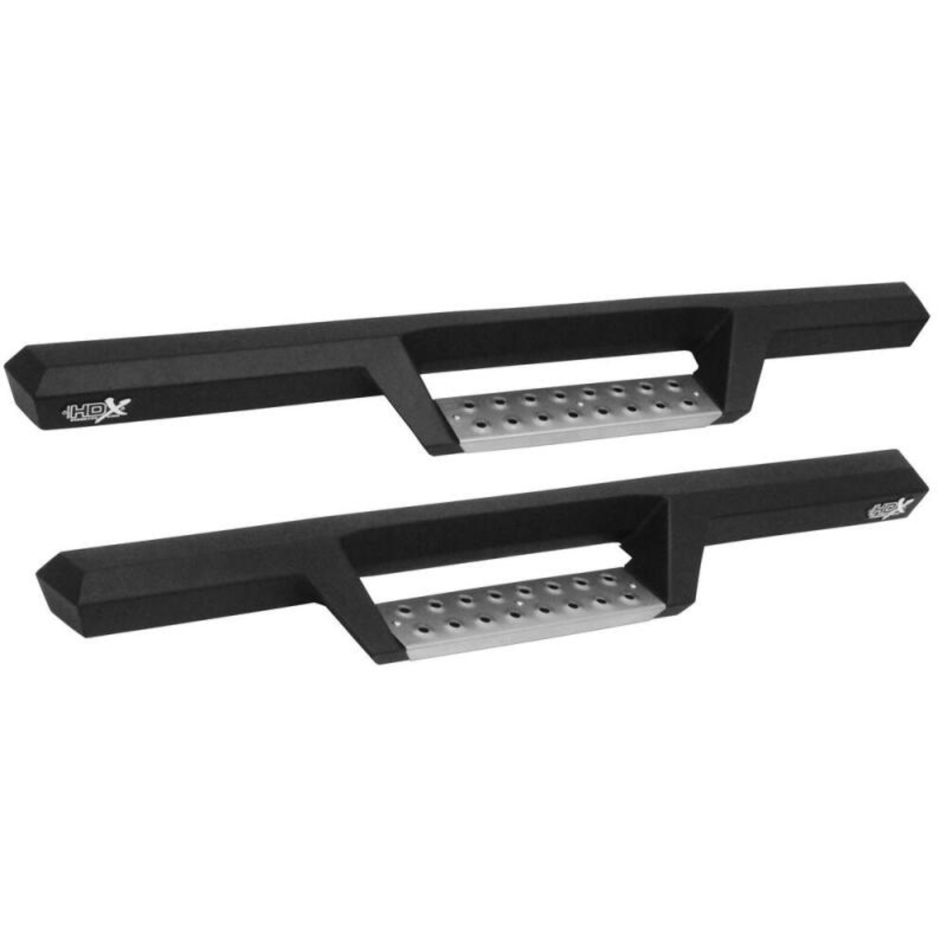 Picture of Westin 07-18 Jeep Wrangler JK 2dr. HDX Stainless Drop Nerf Step Bars - Tex. Blk