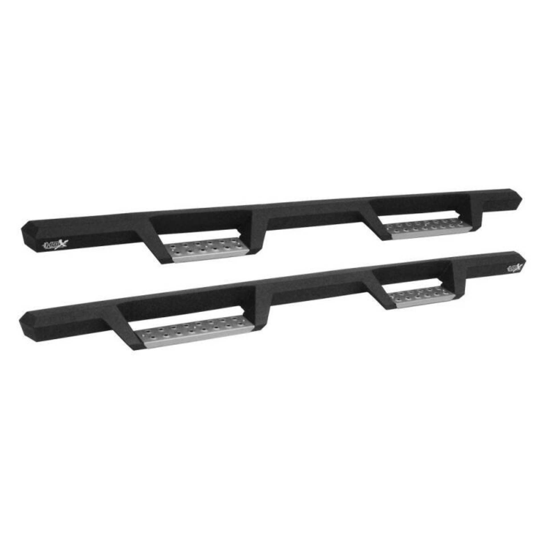 Picture of Westin 09-18 RAM 1500 Quad Cab HDX Stainless Drop Nerf Step Bars - Tex. Blk