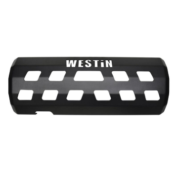 Picture of Westin 18-22 Jeep Wrangler JL (Excl. 4xe) Muffler Skid Plate - Tex. Blk