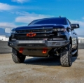 Picture of Westin 19-21 Chevrolet Silverado 1500 Pro-Mod Front Bumper - Tex. Blk
