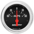 Picture of Autometer Traditional Chrome Electrical Ammeter 2 1/6in 60A Gauge