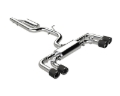 Picture of MBRP 2022 Volkswagen Golf R MK8 T304 Stainless Steel 3in Cat-Back, Quad Rear Exit- Carbon Fiber Tip