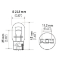 Picture of HELLA 7443 Standard Series Incandescent Miniature Light Bulb
