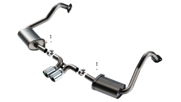 Picture of Borla 17-22 Porsche Cayman/Boxster 718 2.0L 4 Cyl. AT/MT RWD 2DR 2.25in S-Type Exhaust