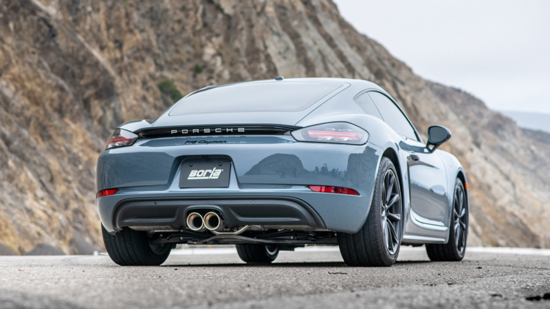 Picture of Borla 17-22 Porsche Cayman/Boxster 718 2.0L 4 Cyl. AT/MT RWD 2DR 2.25in S-Type Exhaust