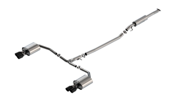 Picture of Borla 21-23 Hyundai Sonata N Line 2.5L i4 AT FWD 4DR 2.00in 2.75in S-Type Exhaust - Black Chrome