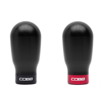 Picture of Cobb Subaru 6-Speed Tall Weighted COBB Shift Knob - Black (Incl. Both Red + Blk Collars)