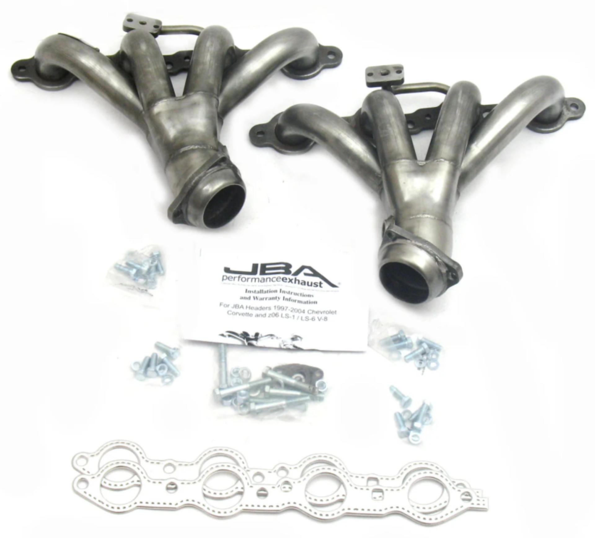 Picture of JBA 01-04 Corvette LS1/Z06 1 3/4in Header Shorty Stainless Steel