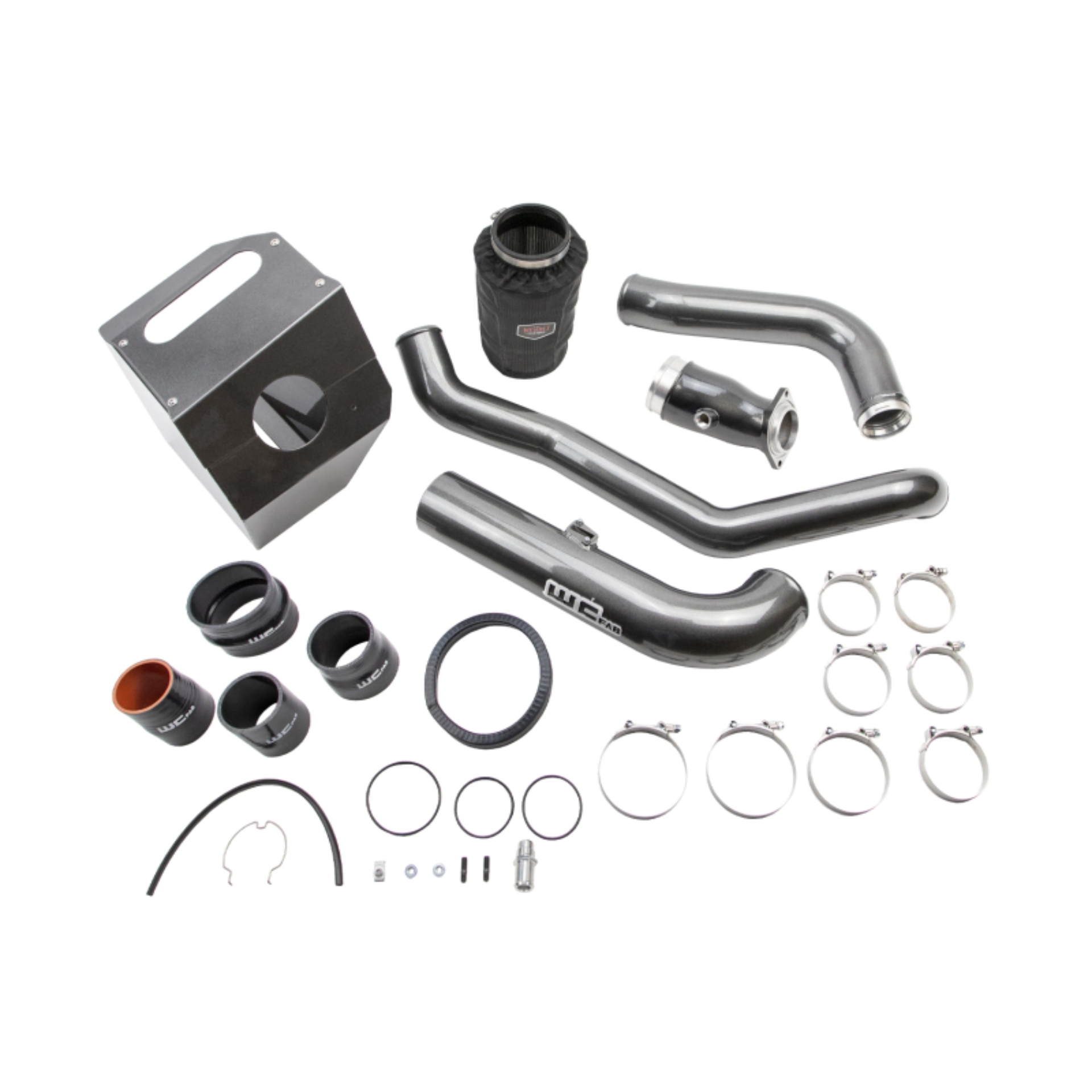 Picture of Wehrli 17-19 Chevrolet 6.6L L5P Duramax High Flow Intake Bundle Kit Stage 2 - Candy Red