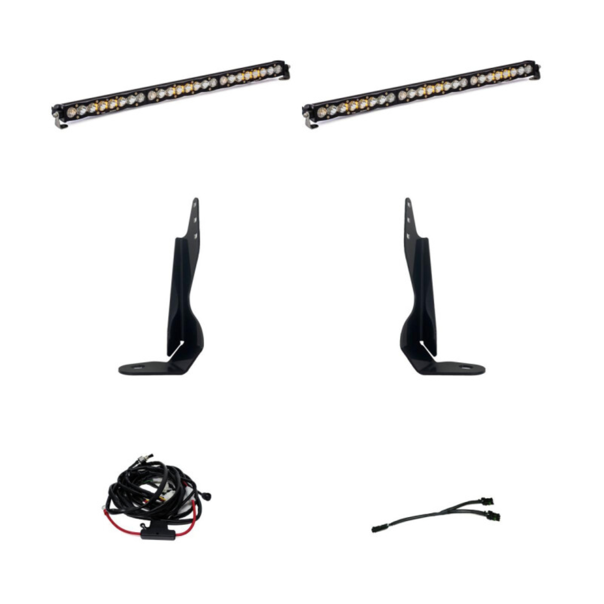Picture of Baja Designs GMC 2020-22 Sierra 2500HD/3500HD Dual 30in Grille Light Bar Kit