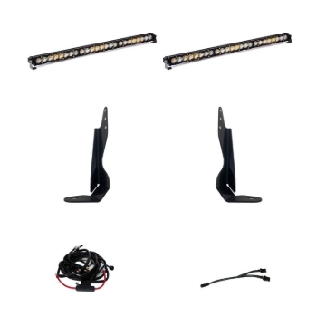 Picture of Baja Designs GMC 2020-22 Sierra 2500HD/3500HD Dual 30in Grille Light Bar Kit