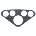 Picture of AutoMeter Faceplate For PN 2208 Optional Silver Carbon Look
