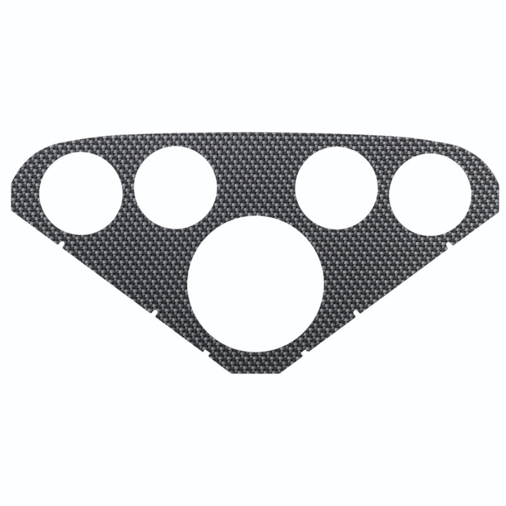 Picture of AutoMeter Faceplate For PN 2208 Optional Silver Carbon Look
