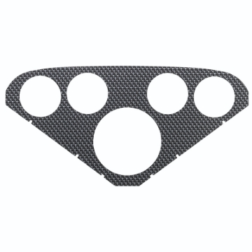 Picture of AutoMeter Faceplate For PN 2208 Optional Silver Carbon Look