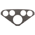 Picture of AutoMeter Faceplate For PN 2208 Optional Silver Carbon Look