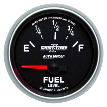 Picture of AutoMeter Gauge Fuel Level 2-1/16in. 0 Ohm(e) to 90 Ohm(f) Elec Sport-Comp II
