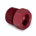 Picture of AutoMeter Fitting Adapter 1/2in. NPT Male Aluminum Red For Mech. Temp. Gauge
