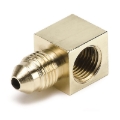 Picture of AutoMeter Fitting Adapter 90 Deg. 1/8in. NPT Female To -3AN Male Brass