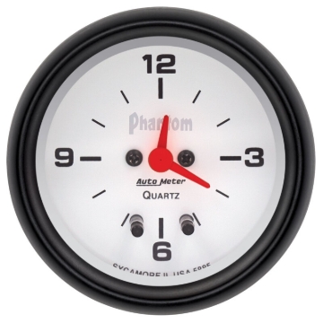Picture of AutoMeter Gauge Clock 2-5/8in. 12HR Analog Phantom