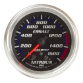 Picture of AutoMeter Gauge Nitrous Press 2-5/8in. 1600PSI Stepper Motor W/ Peak & Warn Cobalt