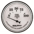 Picture of AutoMeter Gauge Oil Press 2-1/16in. 100PSI Elec Old Tyme White II