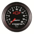 Picture of AutoMeter Gauge Pyrometer (Egt) 2-1/16in. 2000 Deg. F Stepper Motor Chevy Red Bowtie Black