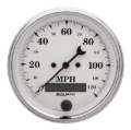 Picture of AutoMeter Gauge Speedo. 3-3/8in. 120MPH Elec. Prog. W/ Lcd Odo Old Tyme White