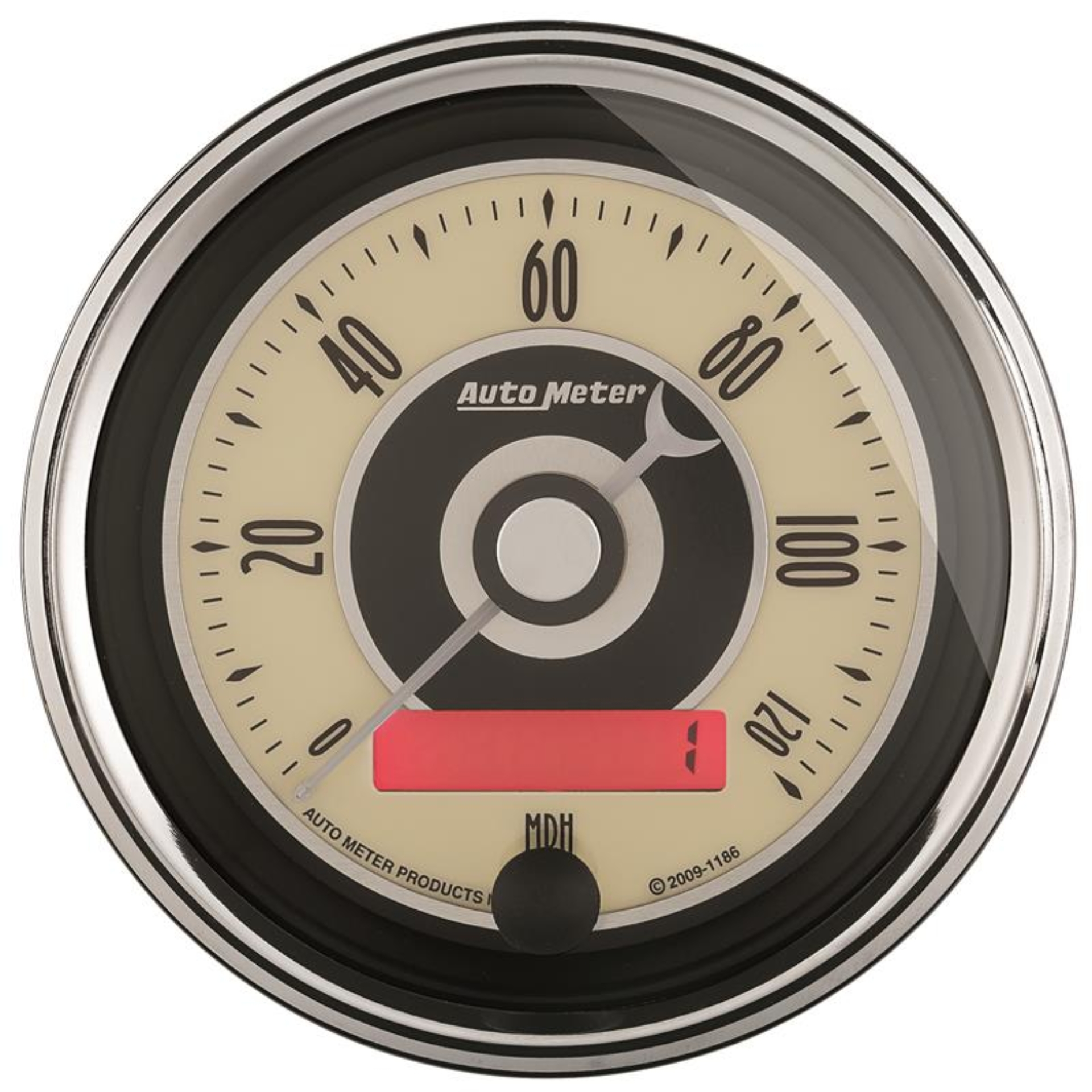 Picture of AutoMeter Gauge Speedometer 3-3/8in. 120MPH Elec. Programmable Cruiser Ad