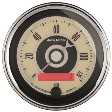 Picture of AutoMeter Gauge Speedometer 3-3/8in. 120MPH Elec. Programmable Cruiser Ad