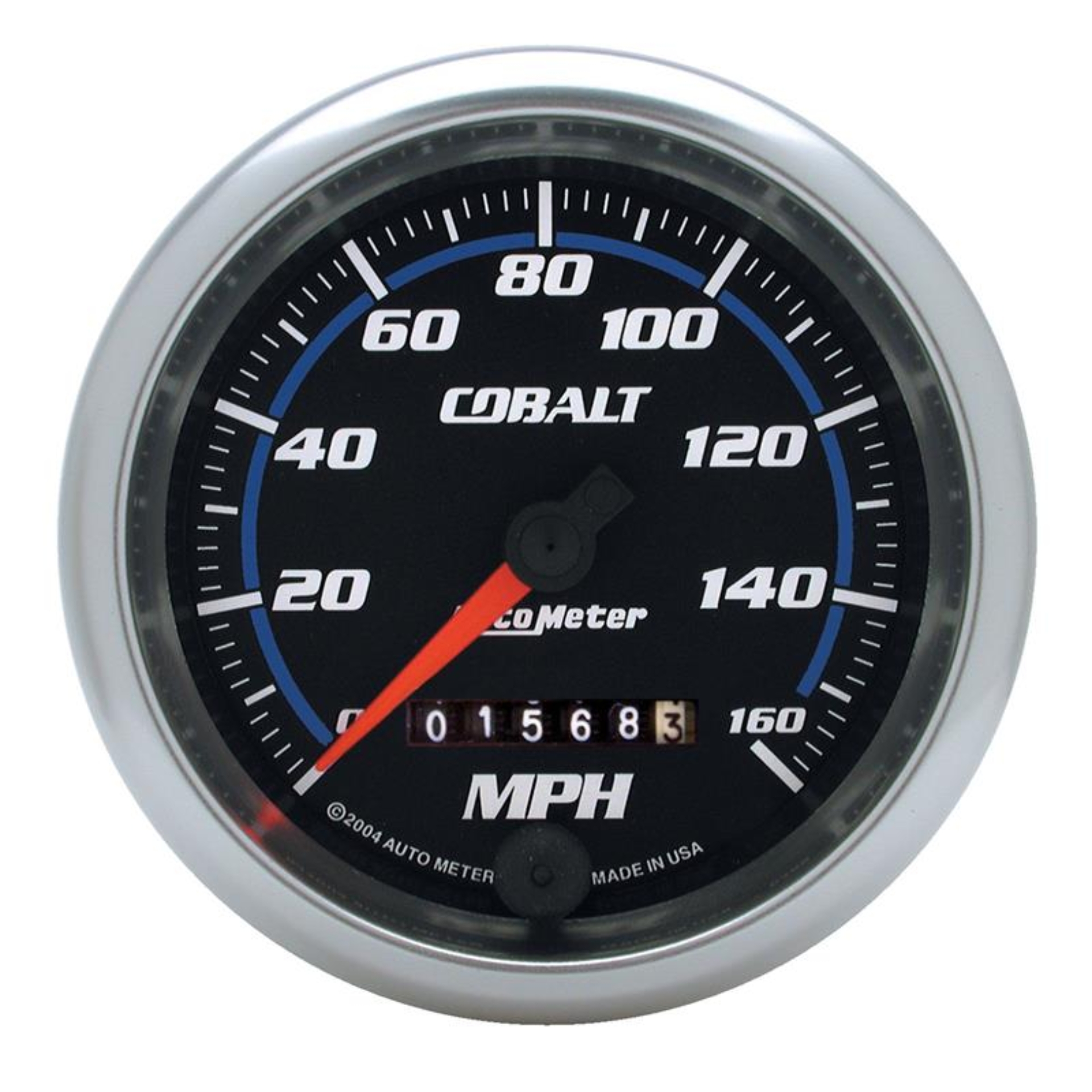 Picture of AutoMeter Gauge Speedometer 3-3/8in. 160MPH Mechanical Cobalt