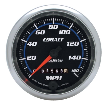 Picture of AutoMeter Gauge Speedometer 3-3/8in. 160MPH Mechanical Cobalt